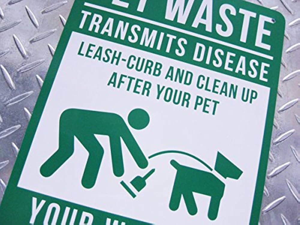 ロードサイン　犬看板　DOG WASTE Amazon.co.jp: 注意看板！ペットの糞を後始末しょう！アメリカン